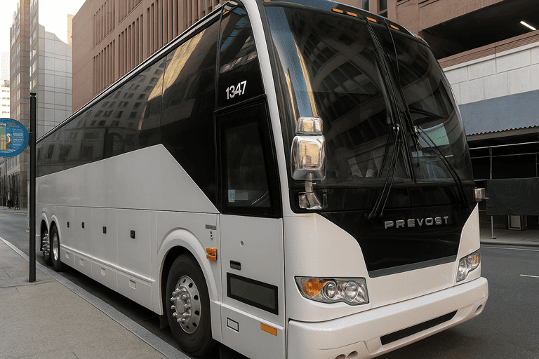 a Charter Bus Rental Sarasota coach bus